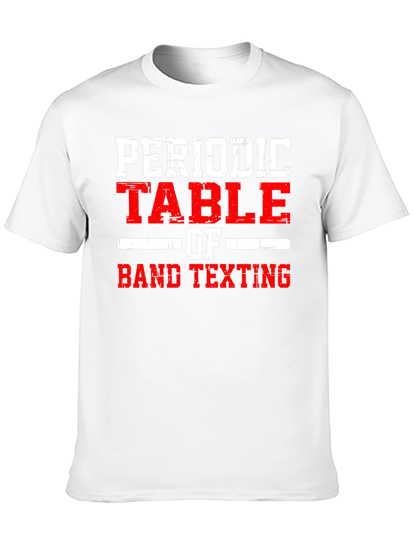 Camiseta Negra: Tabla Periódica de Texting de Banda