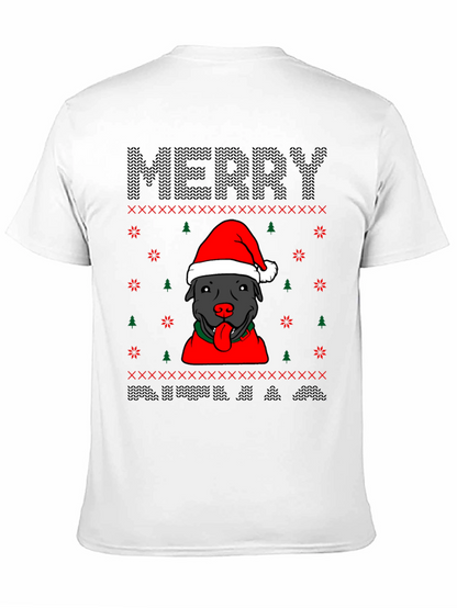 Camiseta Navideña Perro Pitbull Festiva