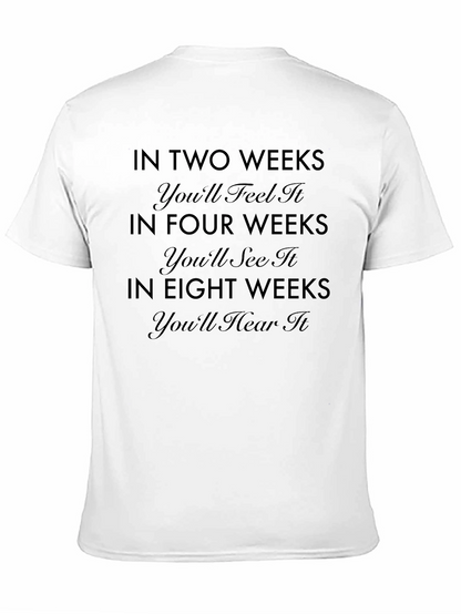 Camiseta Negra: En Dos Semanas lo Sentirás