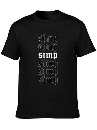 Camiseta Negra con Diseño Simp Gótico
