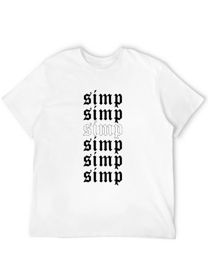 Camiseta Negra con Diseño Simp Gótico