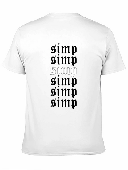 Camiseta Negra con Diseño Simp Gótico