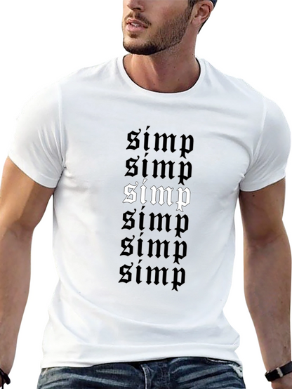 Camiseta Negra con Diseño Simp Gótico