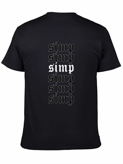 Camiseta Negra con Diseño Simp Gótico