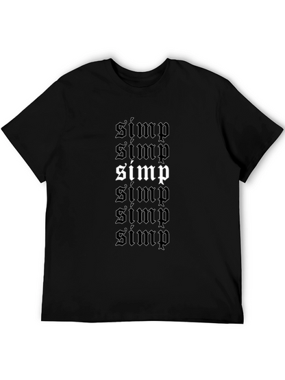 Camiseta Negra con Diseño Simp Gótico