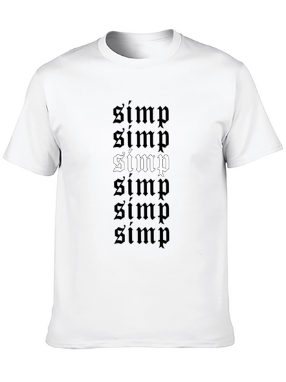 Camiseta Negra con Diseño Simp Gótico