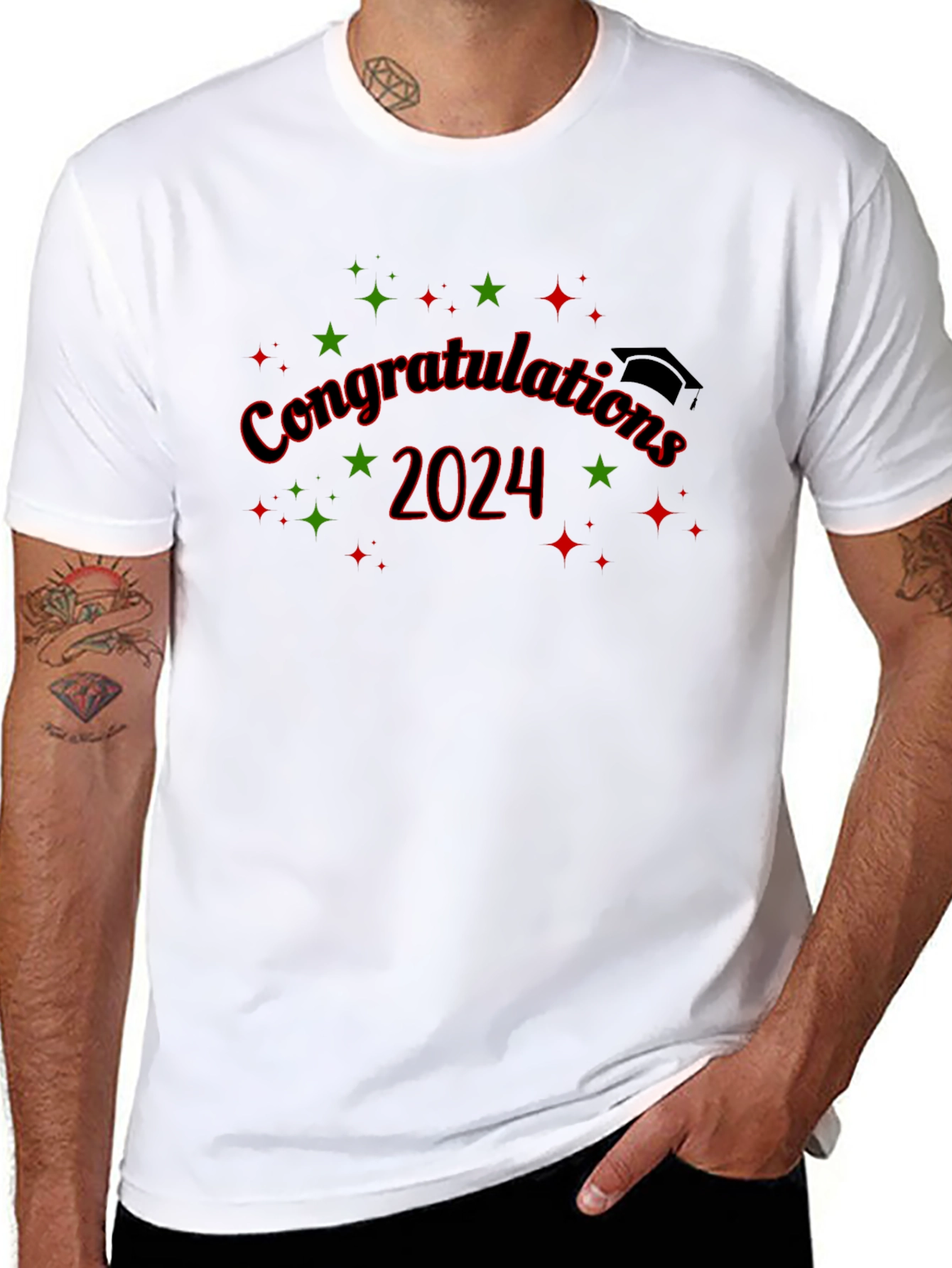 Camiseta Negra de Graduación 2024 - ¡Felicidades!