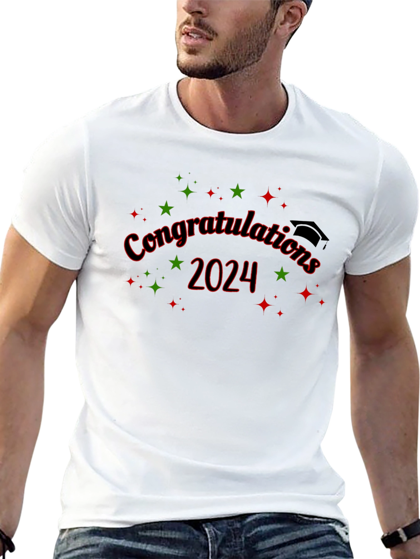 Camiseta Negra de Graduación 2024 - ¡Felicidades!