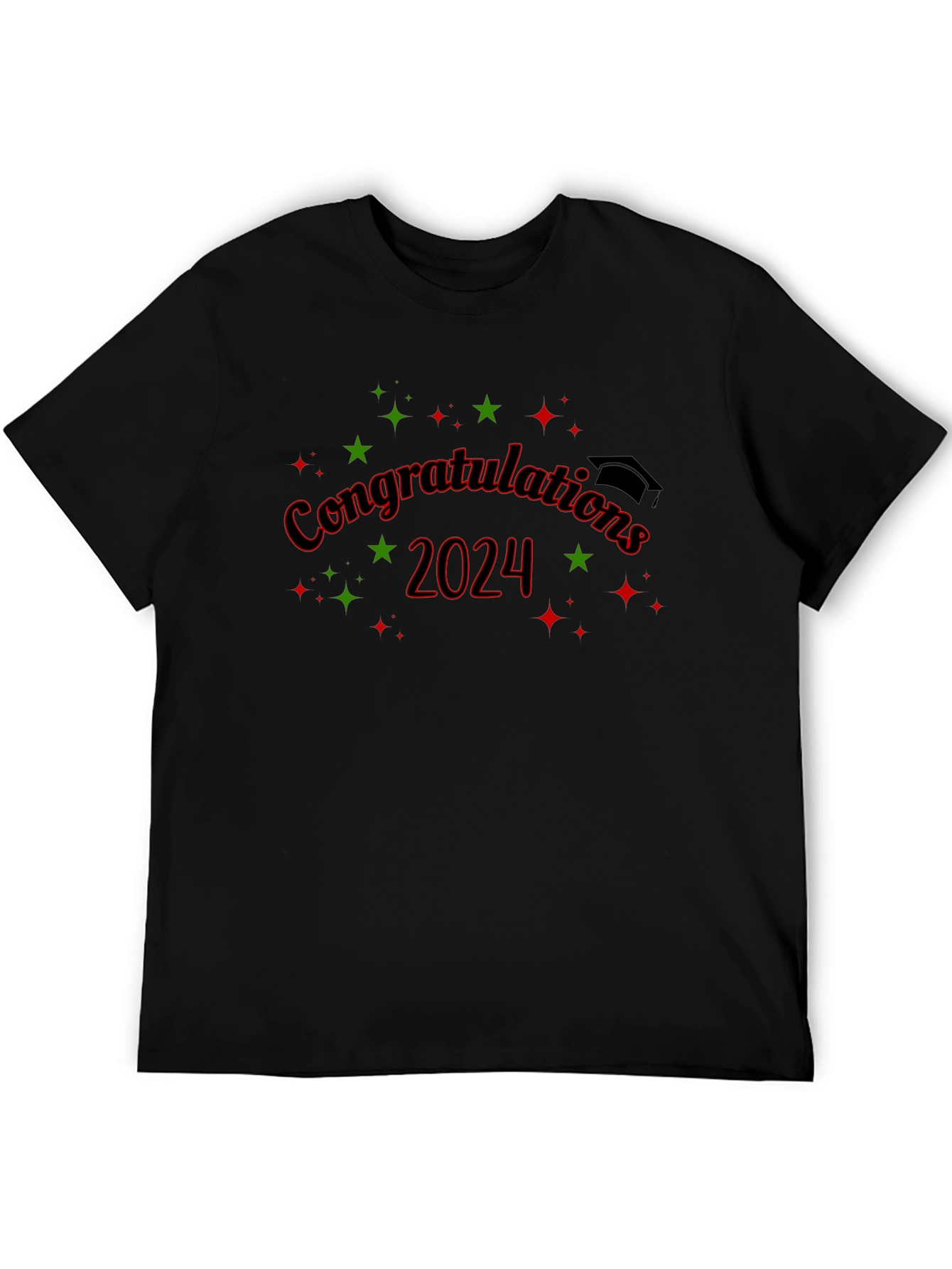 Camiseta Negra de Graduación 2024 - ¡Felicidades!