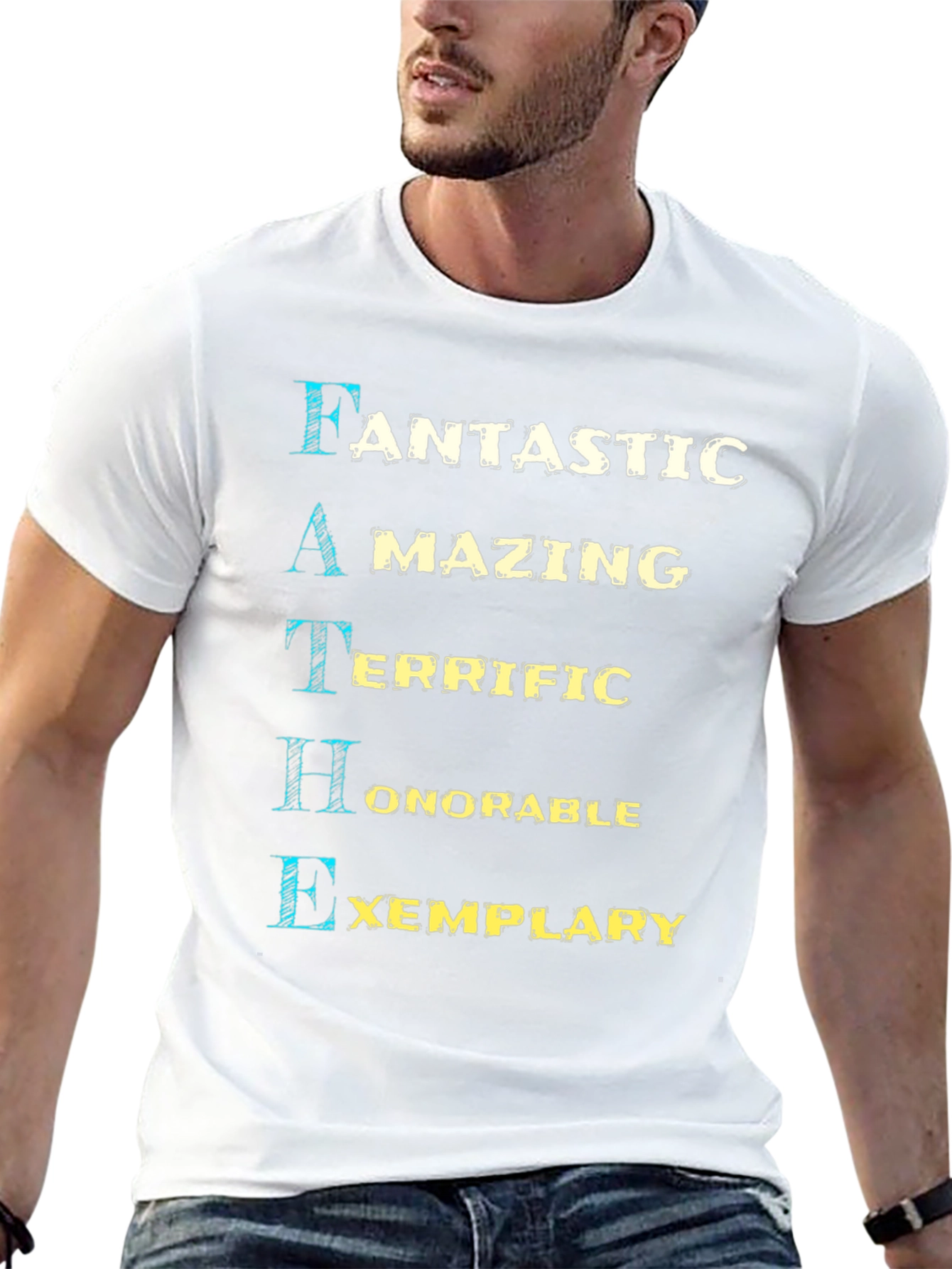 Camiseta Negra de Padre: Fantástico Asombroso y Ejemplar