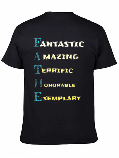 Camiseta Negra de Padre: Fantástico Asombroso y Ejemplar