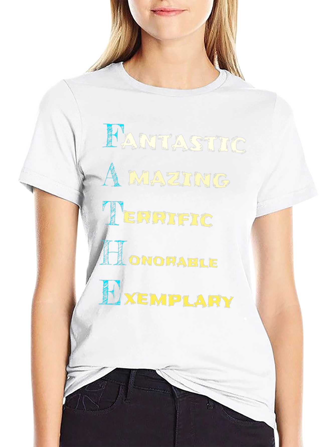 Camiseta Negra de Padre: Fantástico Asombroso y Ejemplar