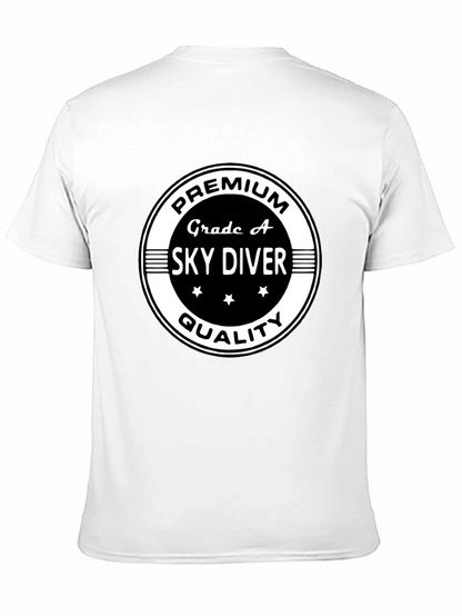 Camiseta Negra Premium Sky Diver Calidad