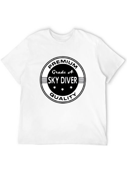 Camiseta Negra Premium Sky Diver Calidad