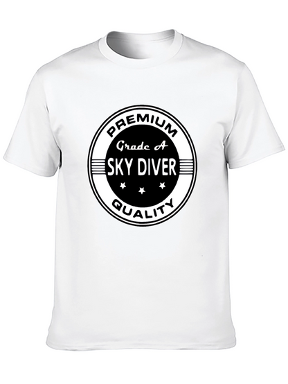 Camiseta Negra Premium Sky Diver Calidad
