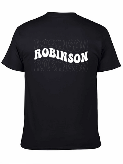 Camiseta Negra Robinson Estilo Retro