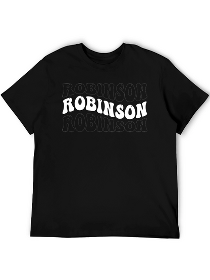 Camiseta Negra Robinson Estilo Retro