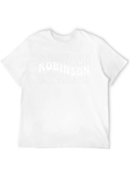 Camiseta Negra Robinson Estilo Retro