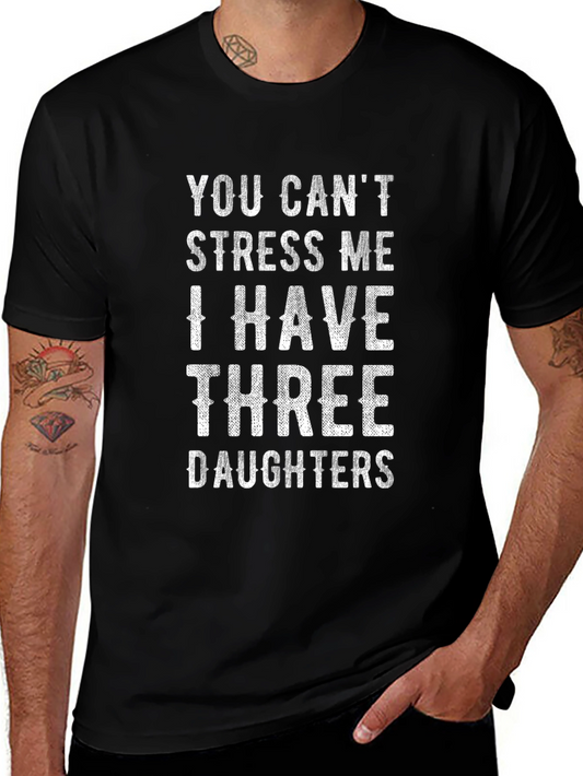 Camiseta Negra: You Cant Stress Me - Tengo Tres Hijas