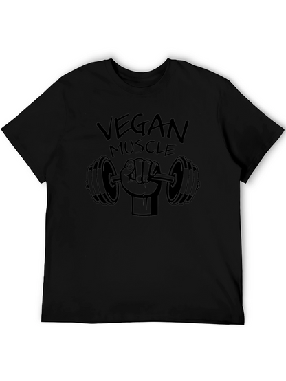 Camiseta Negra Vegan Muscle Fitness