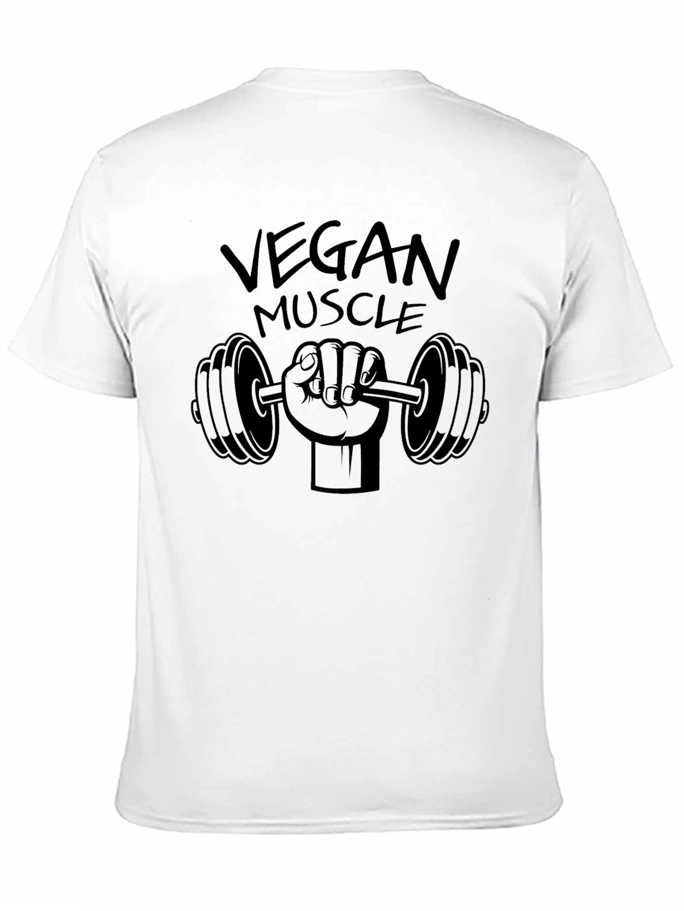 Camiseta Negra Vegan Muscle Fitness