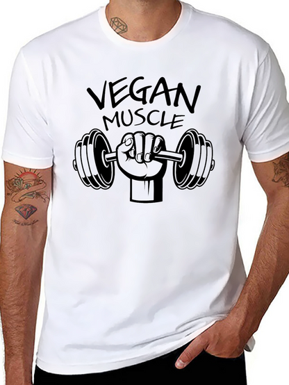 Camiseta Negra Vegan Muscle Fitness
