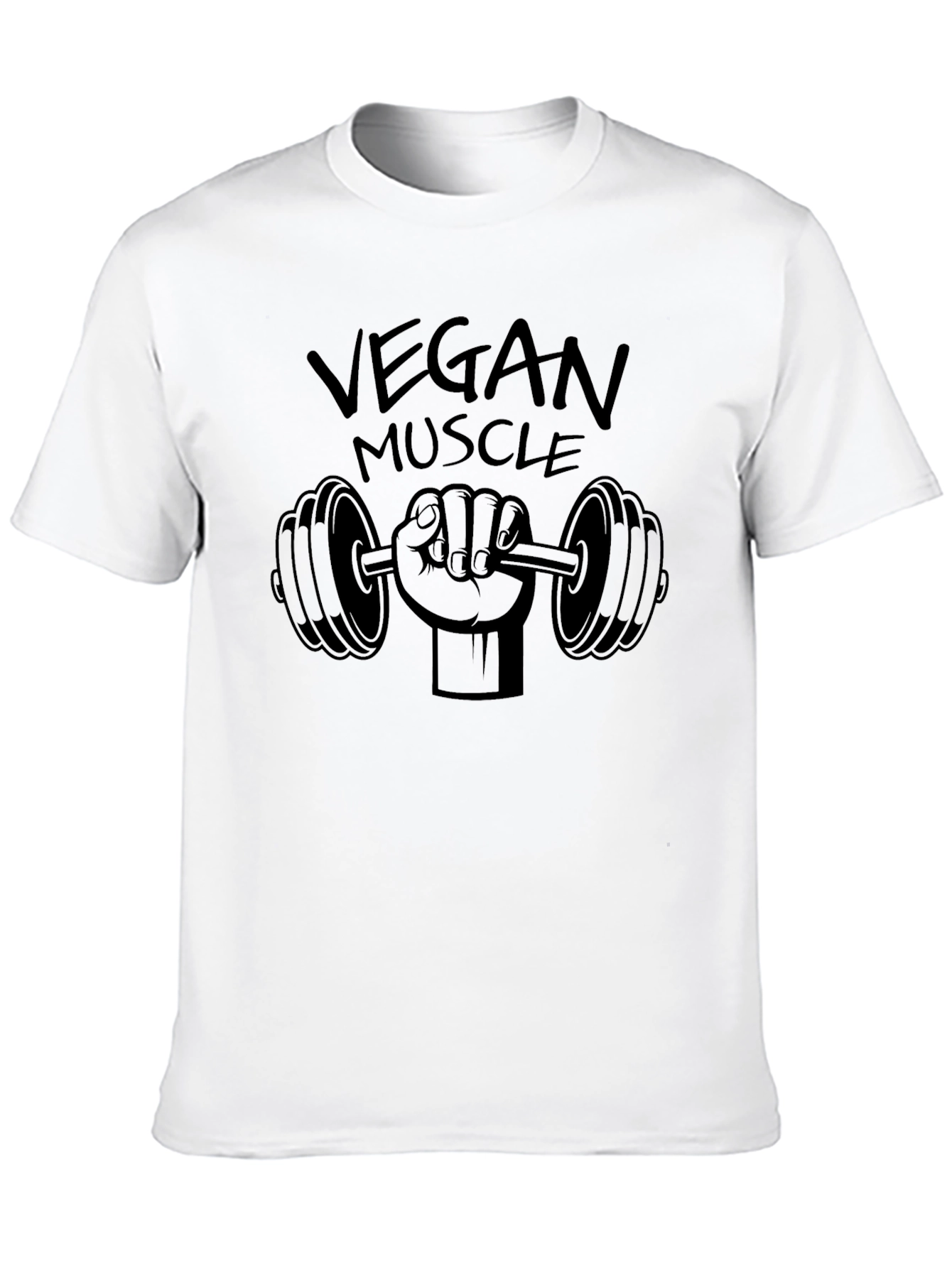 Camiseta Negra Vegan Muscle Fitness