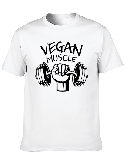 Camiseta Negra Vegan Muscle Fitness