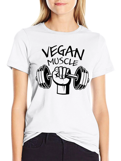 Camiseta Negra Vegan Muscle Fitness