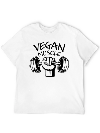 Camiseta Negra Vegan Muscle Fitness