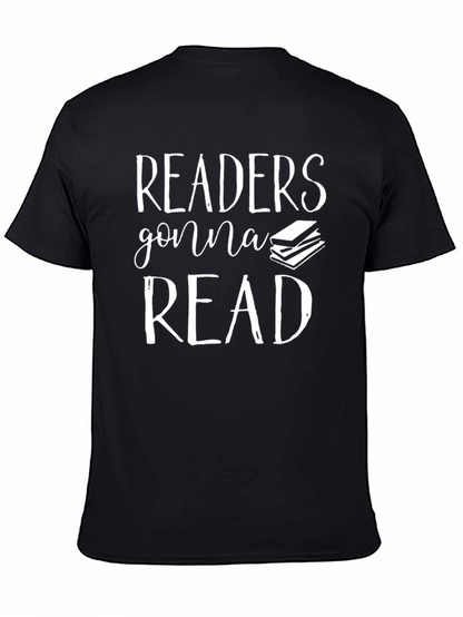 Camiseta Negra Readers Gonna Read para Amantes de Libros