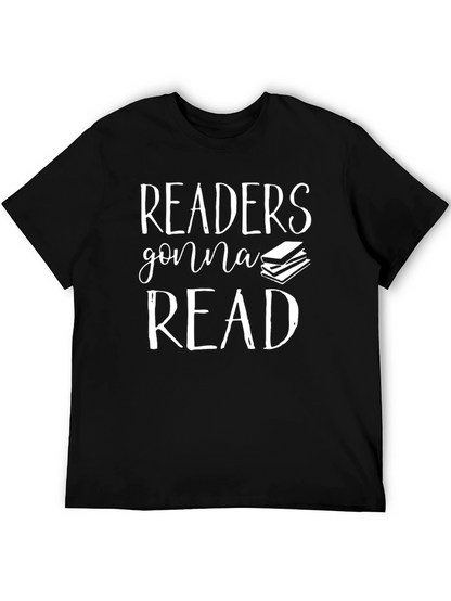 Camiseta Negra Readers Gonna Read para Amantes de Libros