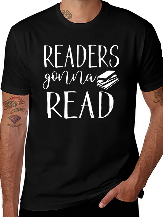 Camiseta Negra Readers Gonna Read para Amantes de Libros