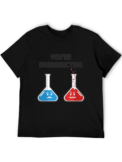Camiseta Negra: Reacción Química Divertida