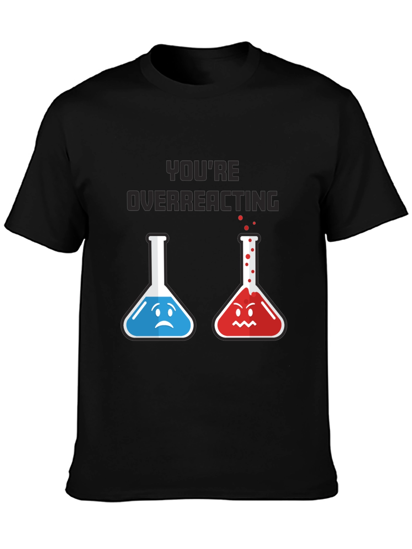 Camiseta Negra: Reacción Química Divertida