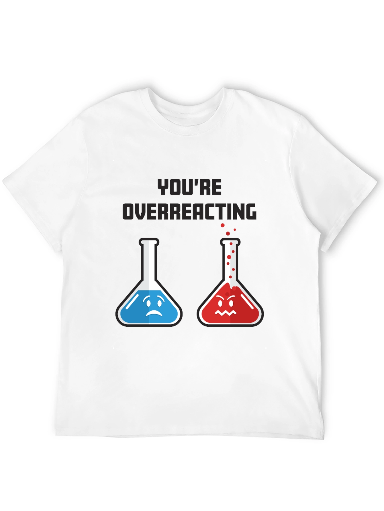 Camiseta Negra: Reacción Química Divertida