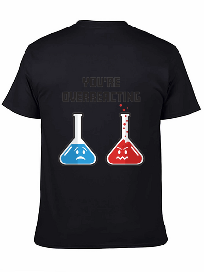 Camiseta Negra: Reacción Química Divertida