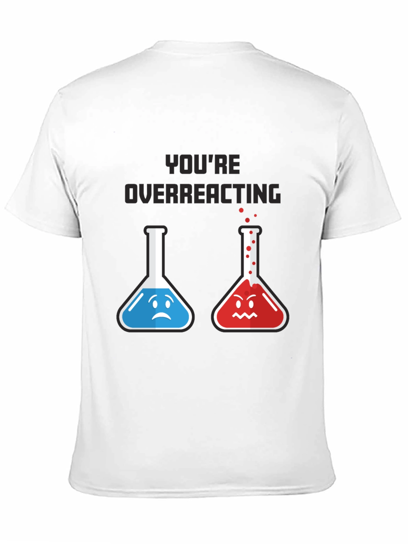 Camiseta Negra: Reacción Química Divertida