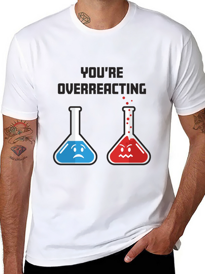 Camiseta Negra: Reacción Química Divertida
