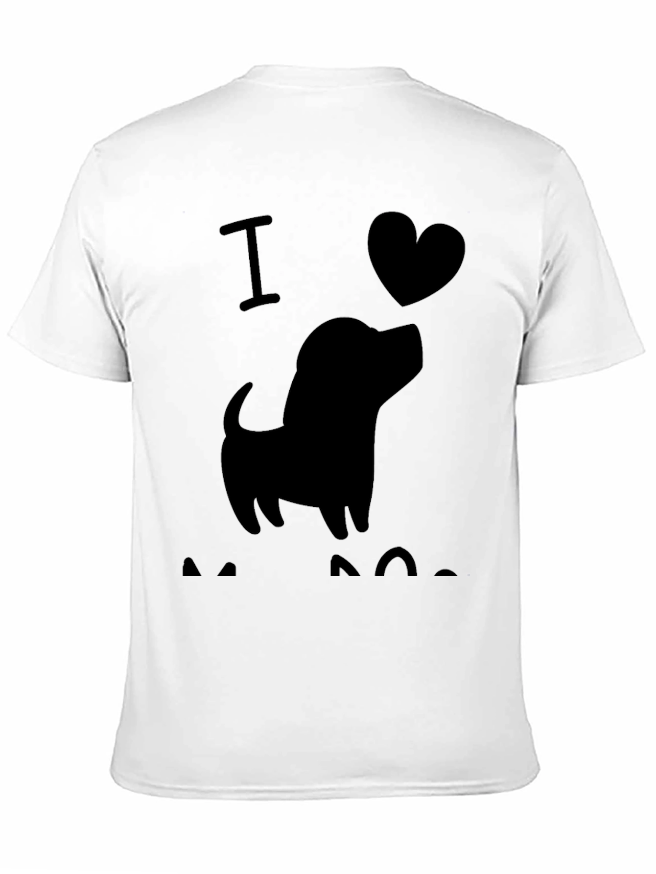 Camiseta Negra Hombre - Amo a los Perros