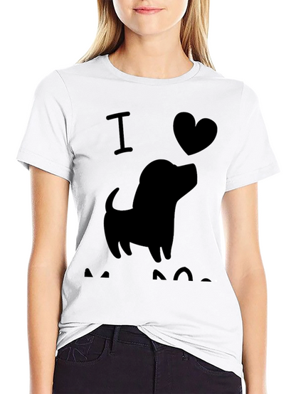 Camiseta Negra Hombre - Amo a los Perros