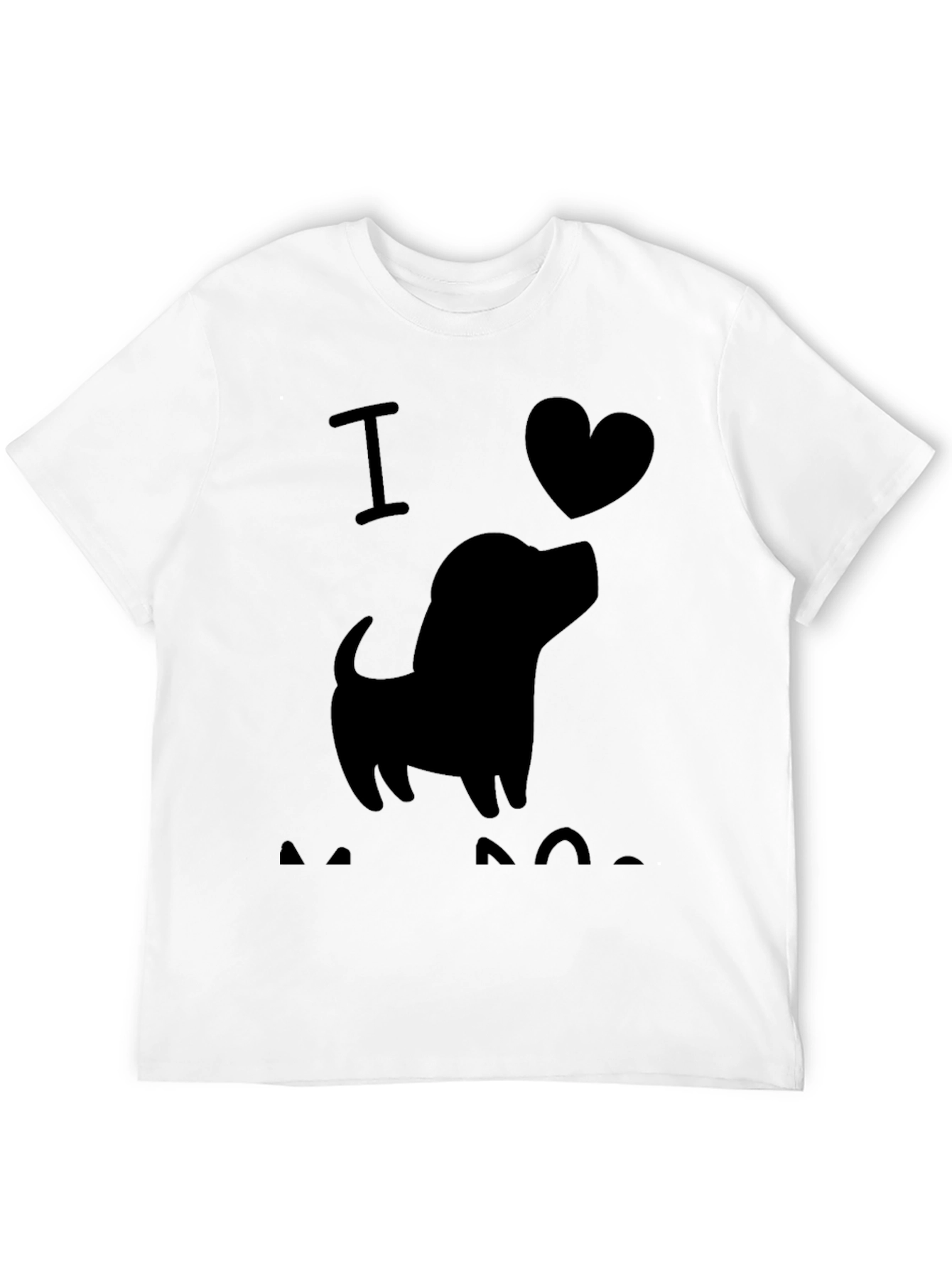 Camiseta Negra Hombre - Amo a los Perros