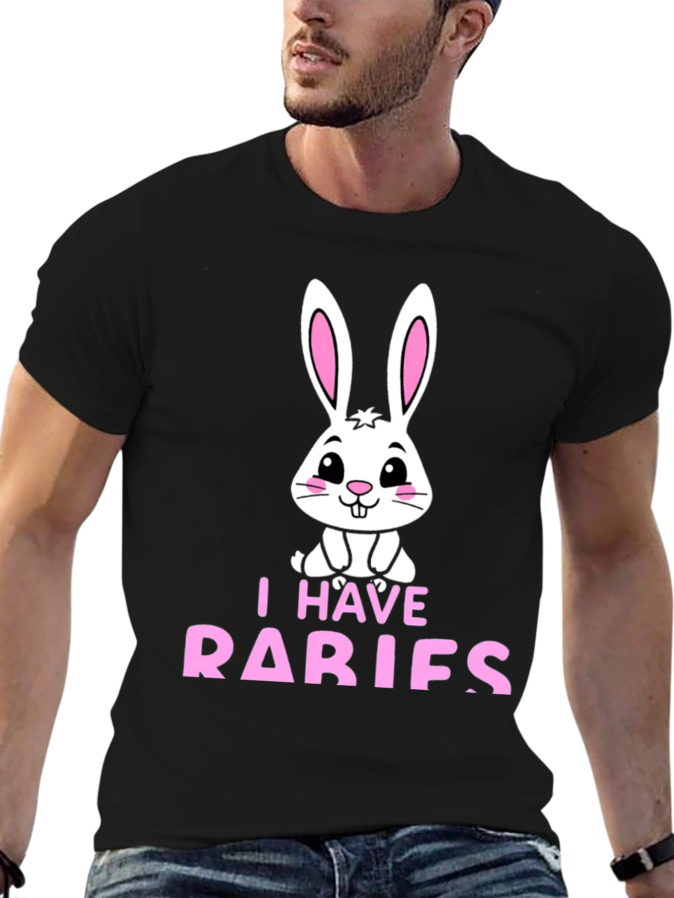Camiseta Hombre Diseño Conejo - Aries