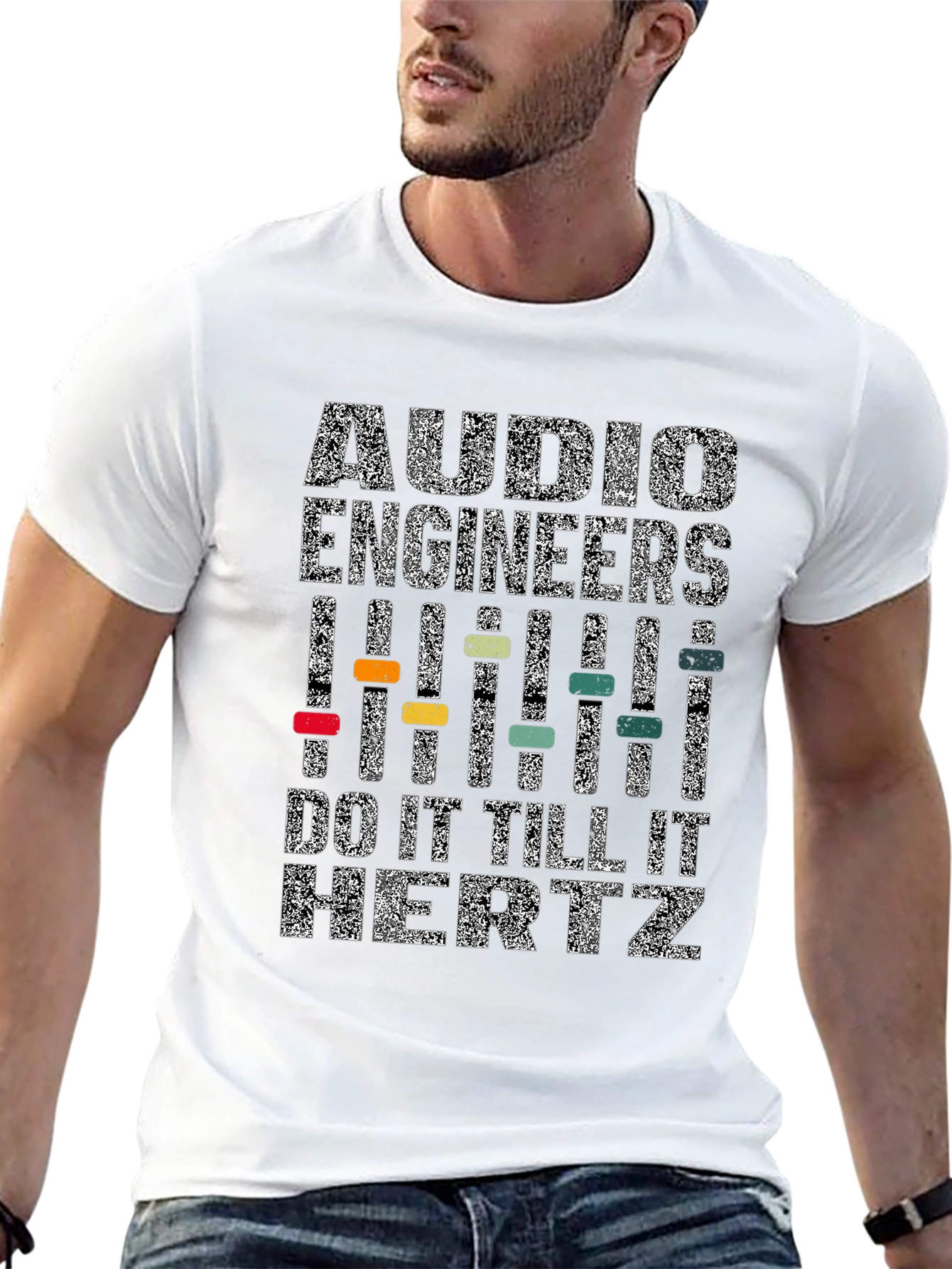 Camiseta Negra: Audio Engineers Do It Till It Hertz