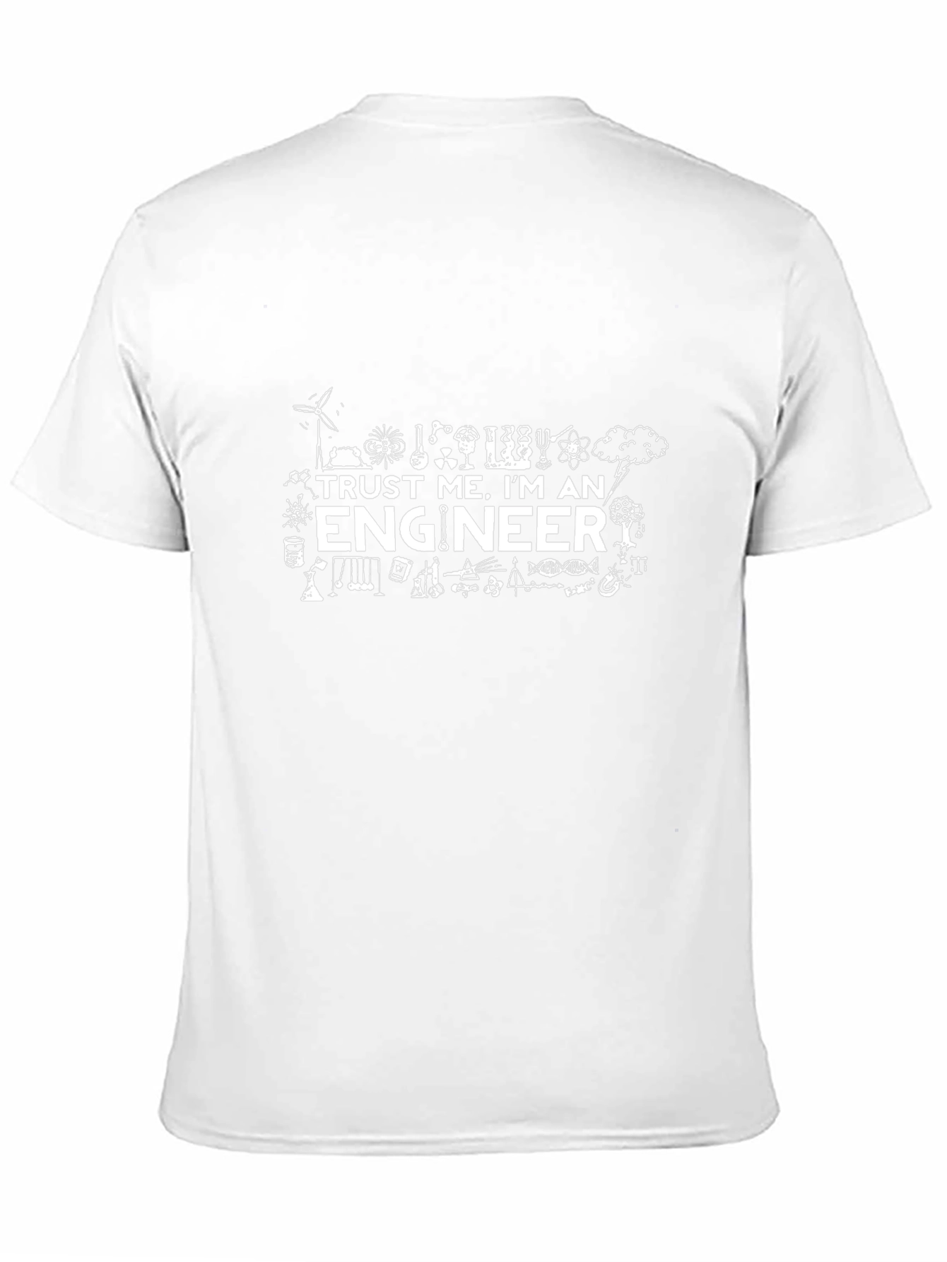 Camiseta Negra Divertida Ingeniero