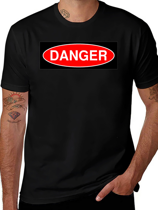 Camiseta Negra DANGER - Estilo Casual y Atrevido