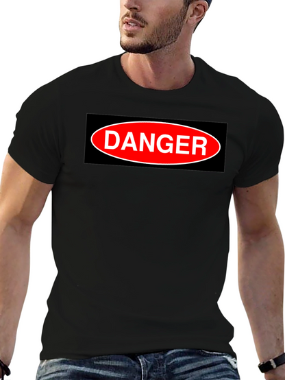 Camiseta Negra DANGER - Estilo Casual y Atrevido