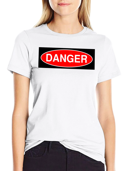 Camiseta Negra DANGER - Estilo Casual y Atrevido