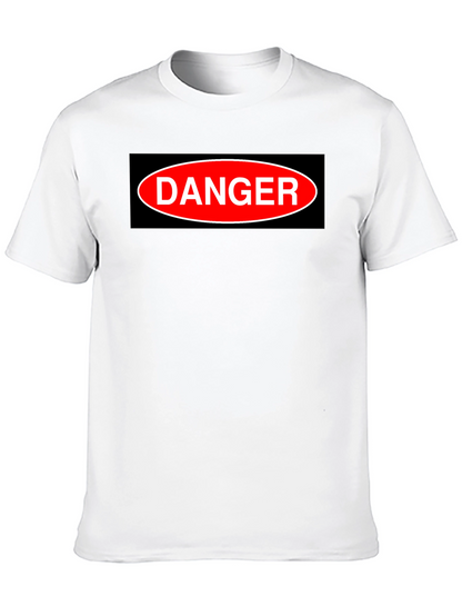 Camiseta Negra DANGER - Estilo Casual y Atrevido