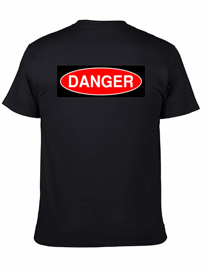 Camiseta Negra DANGER - Estilo Casual y Atrevido